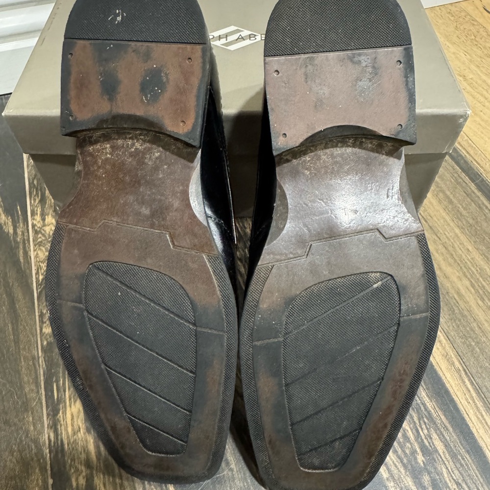Joseph Abboud Black Leather Loafers - Picture 5 of 6